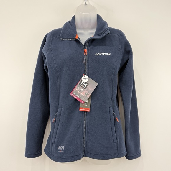 Helly Hansen Jacket Womens M Navy NWT‎ Luna Fleece Full Zip Workwear - Picture 1 of 16